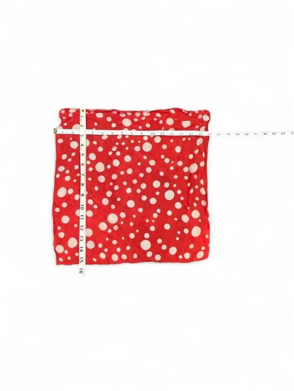 Vintage Red Polka Dot Silk Hair Scarf Bandana